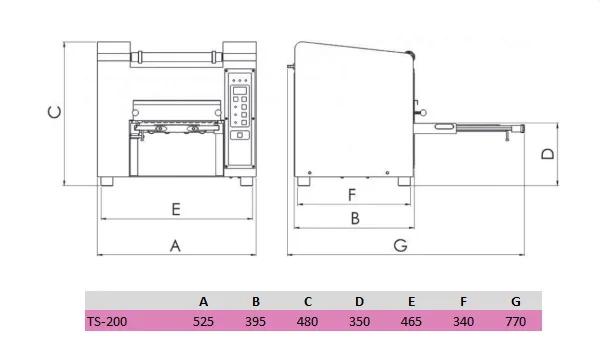 Semi-automatic tray sealer AK-RAMON TS-200