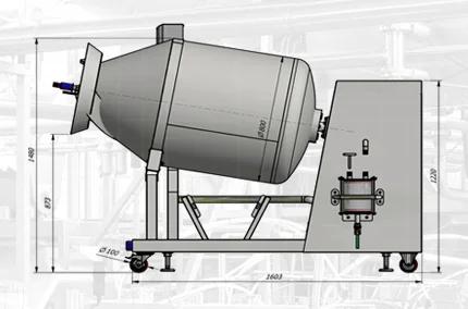 Vacuum tumbler MS-500V