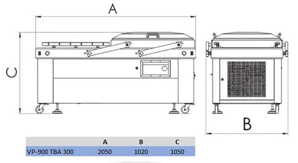 Industrial Vacuum Packer AK-RAMON VP-900 TBA 300