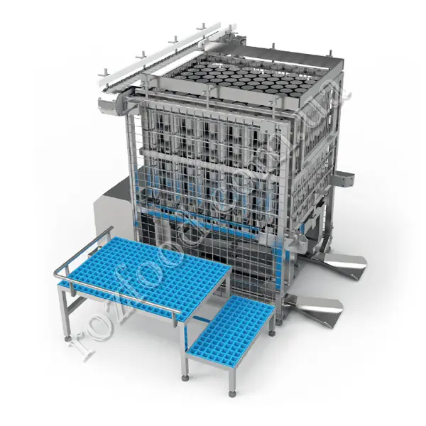 Can Unloader for Autoclave Baskets