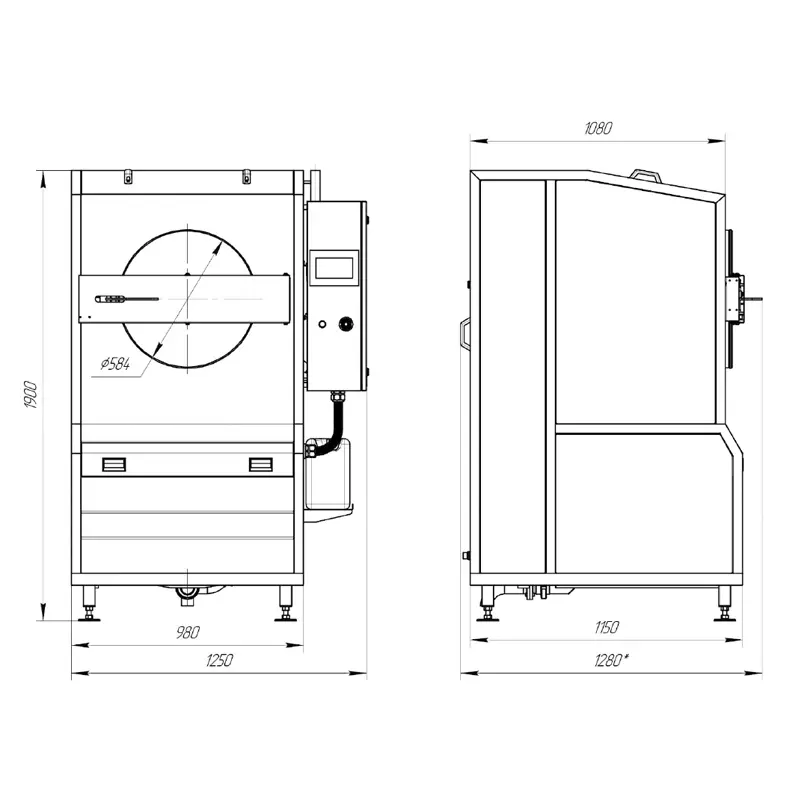 Industrial Glove & Apron Washer
