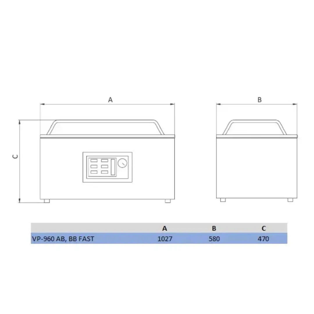 Vacuum packer table top AK-RAMON VP-960