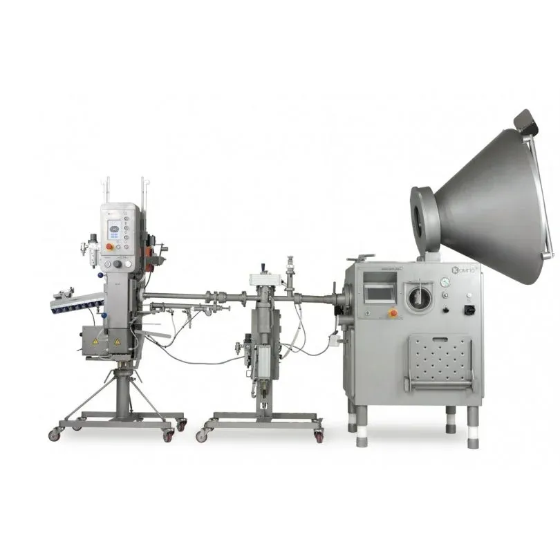 Vacuum FIller KOMPO-OPTI + KOMPO UTD + Fully Auto Double Clipper KN-32