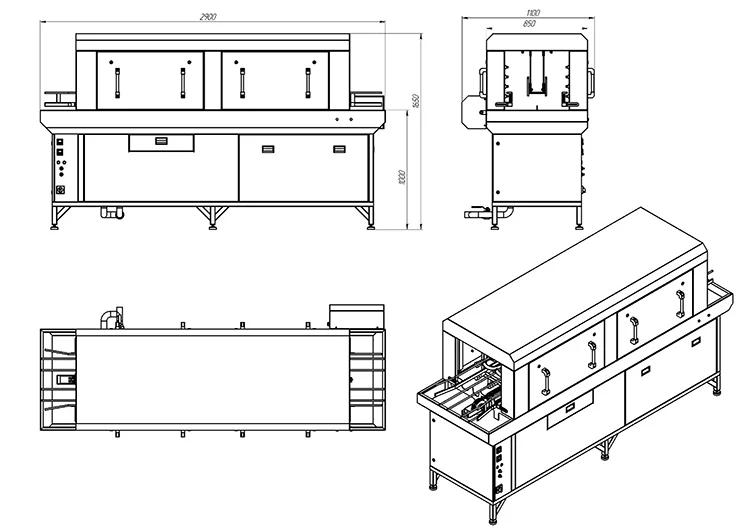 Boxes Tunnel Washer MMY 300