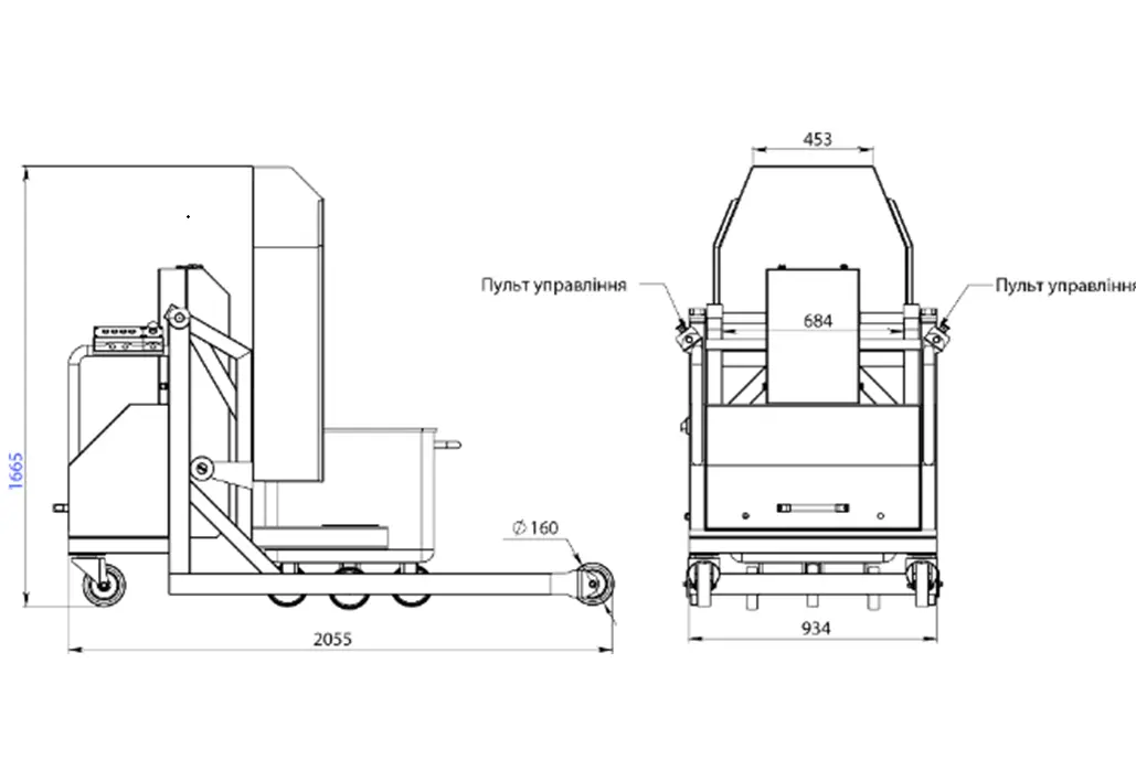 Buggy tipper battery powered