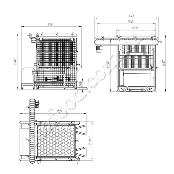 Can Unloader for Autoclave Baskets
