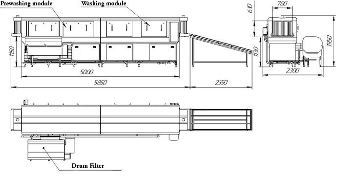 Boxes Tunnel Washer MMY 900