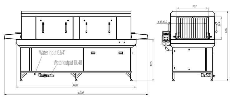 Boxes Tunnel Washer MMY 600