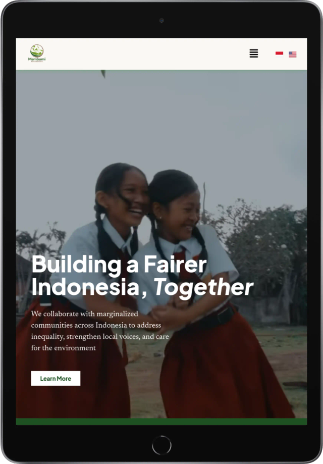 (WordPress) Digital Branding & Foundation Presence for Membumi Nusantara