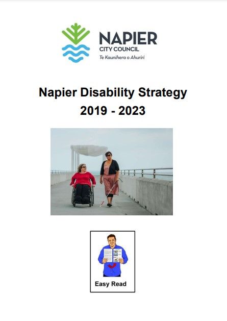 cover of napier city council disability strategy document