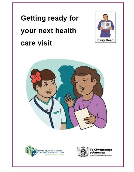 cover of getting ready for your next health care visit document