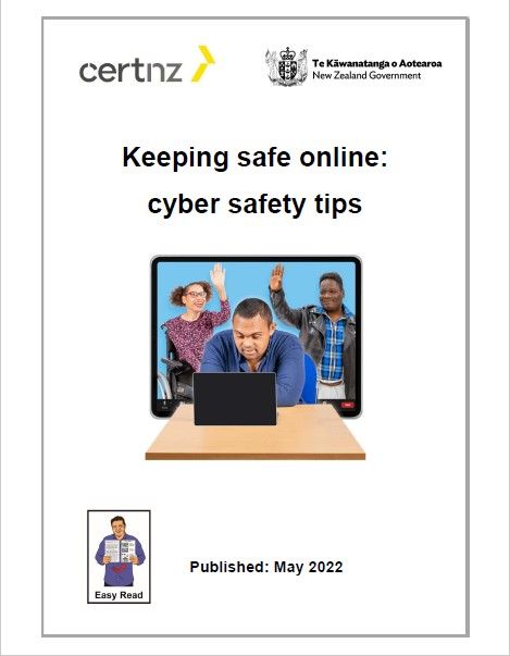 cover of keeping safe online document