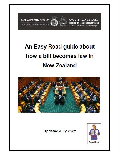 cover of how a bill becomes law document
