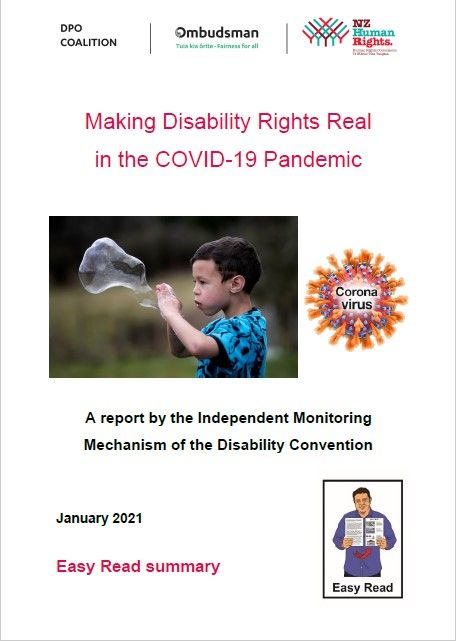 cover of making disability rights real document