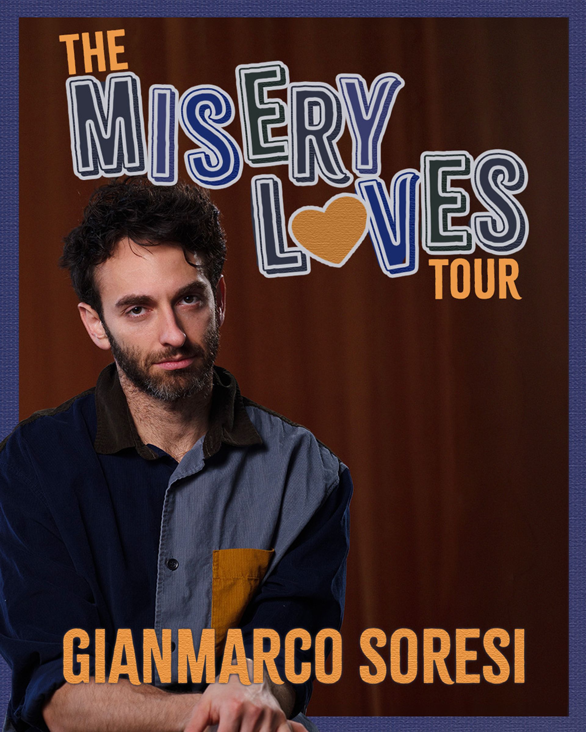 Manér för turnén "The misery loves tour" med Gianmarco Soresi.