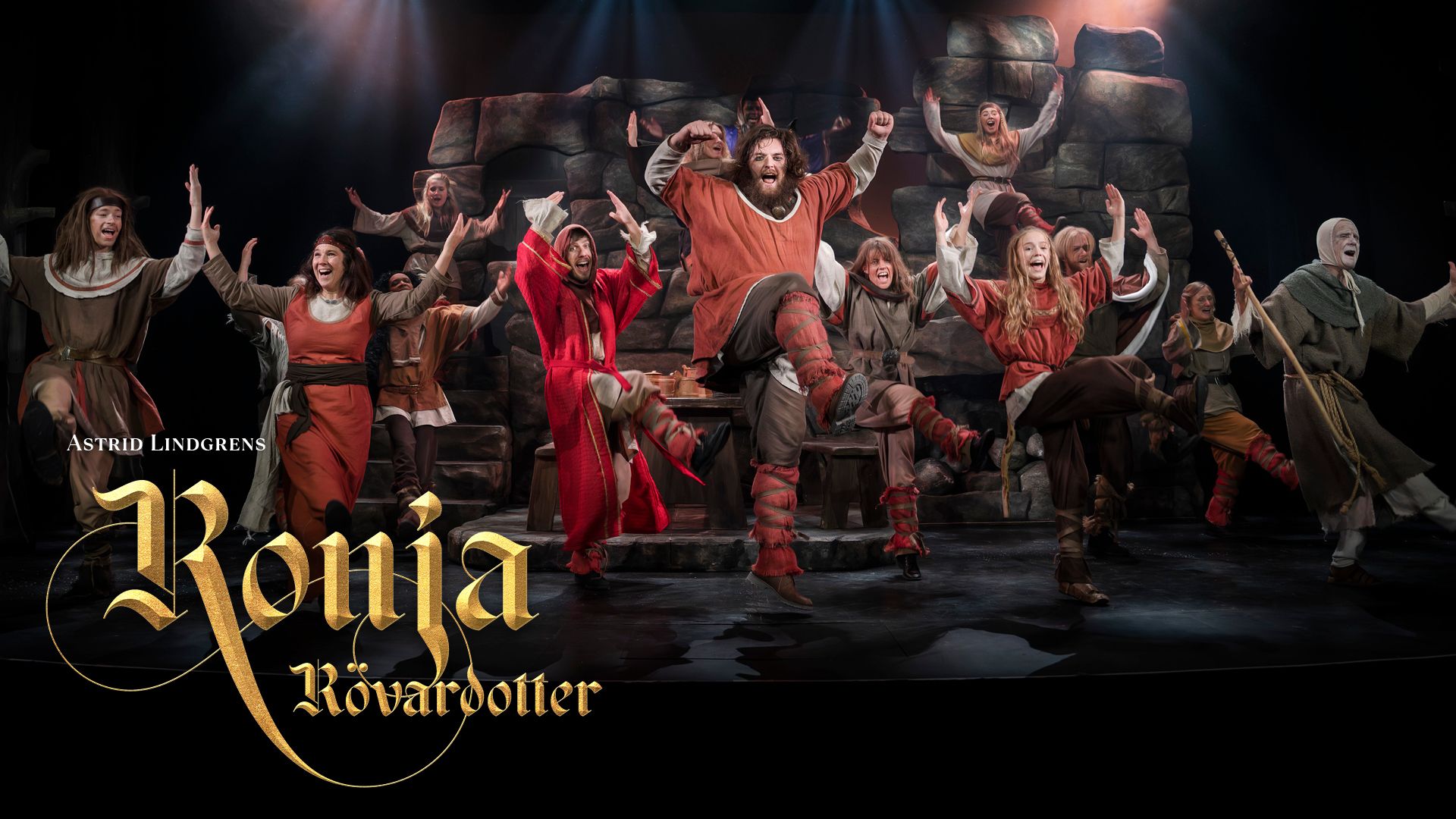Bild från föreställningen Ronja Rövardotter - Lorenbergsteatern, Göteborg