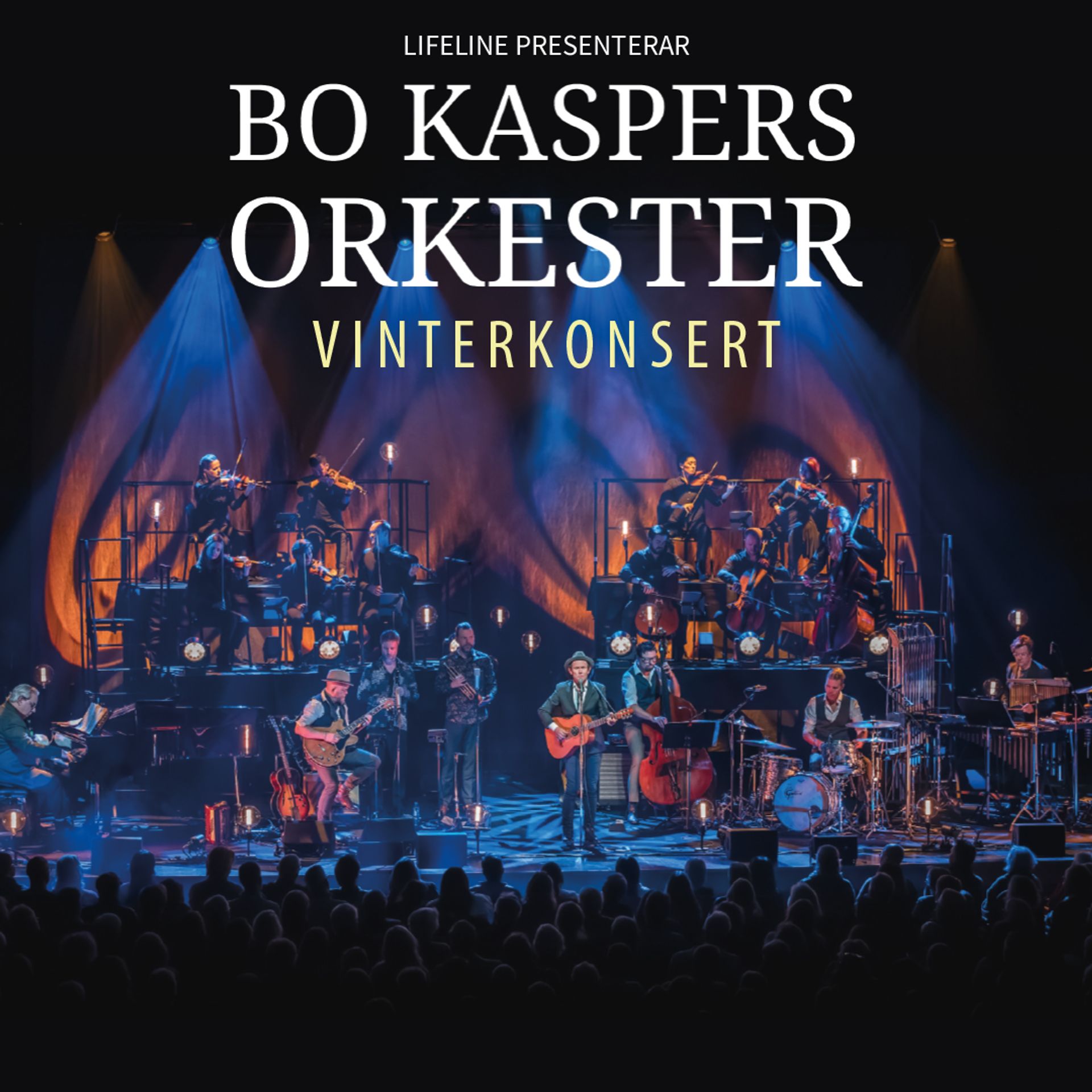 Manér bild för Bo Kaspers Orkester Vinterkonsert där man ser publik som tittar på orkestern som framträder