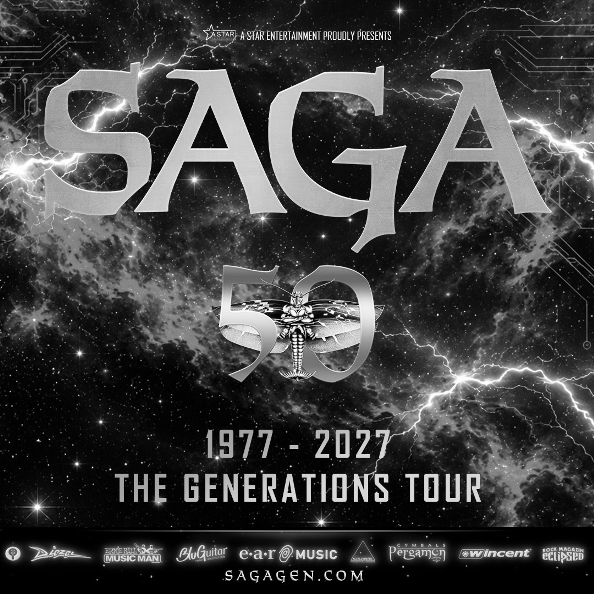 Manér för SAGA The generations tour på Börsen i Stockholm.