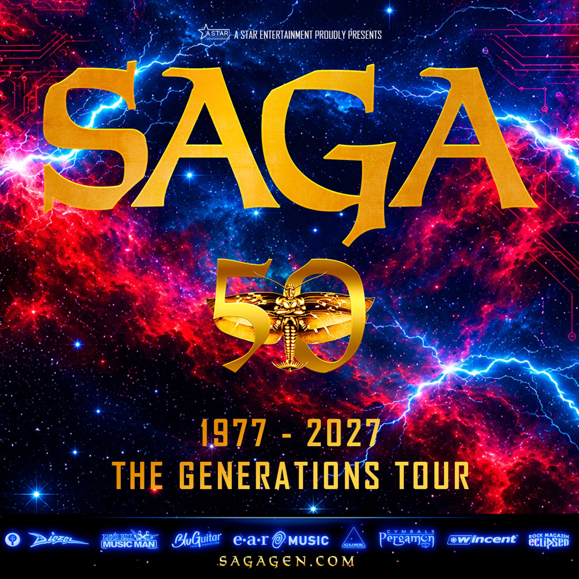 Manér för SAGA The generations tour på Börsen i Stockholm.
