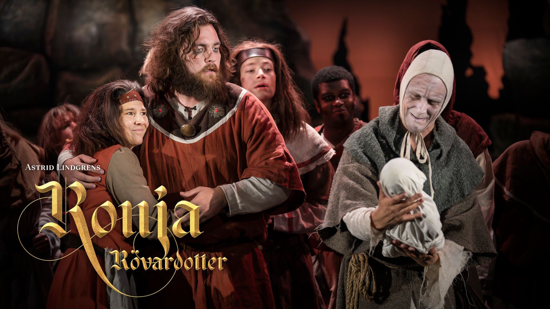 Bild från föreställningen Ronja Rövardotter - Lorenbergsteatern, Göteborg