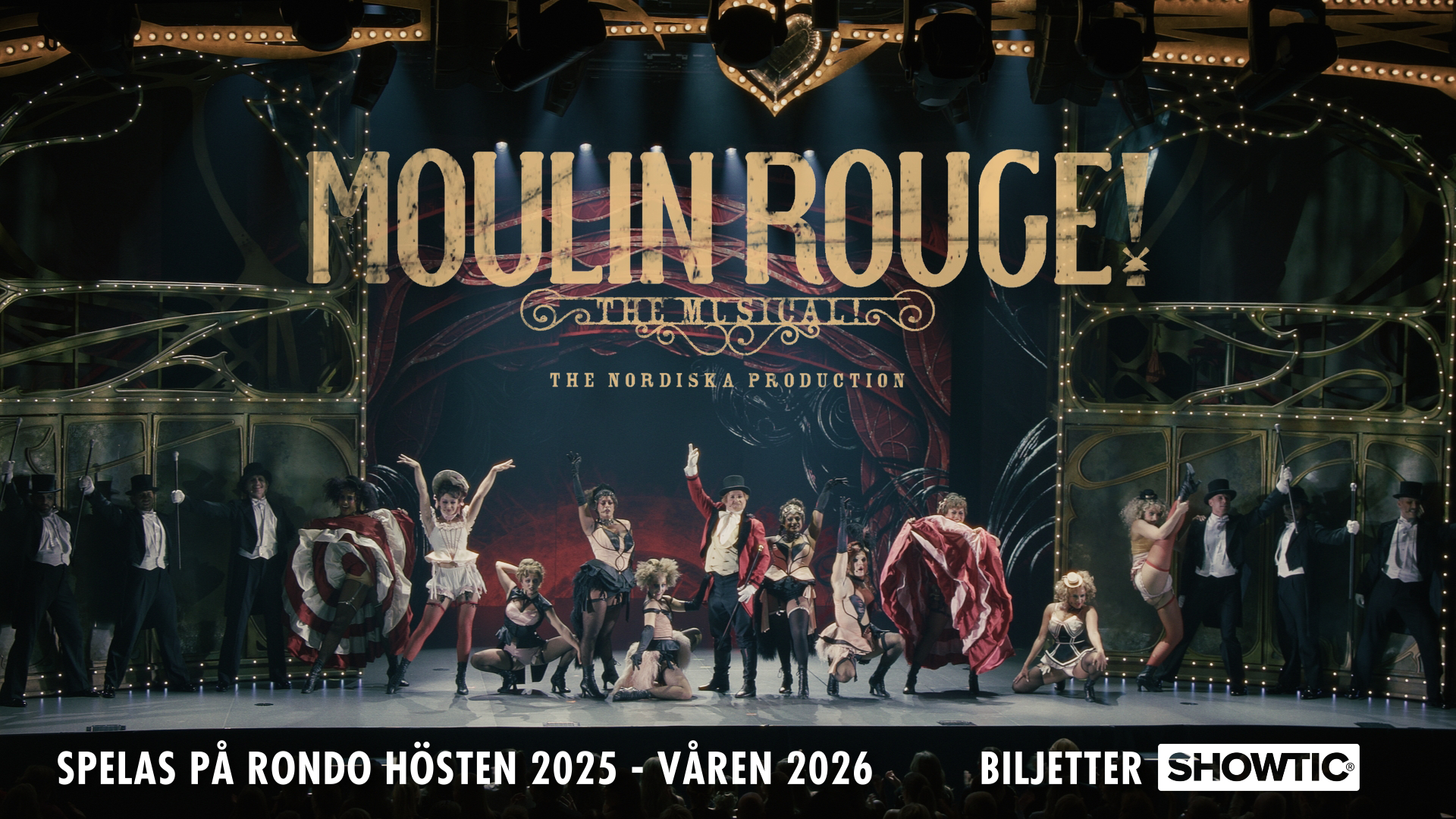 Thumbnail bild under ett framträdande av Moulin Rouge! The musical på Rondo i Göteborg.