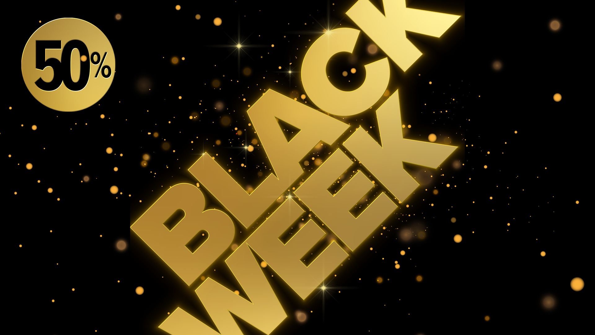 Showtic Black Week 50% rabatt.