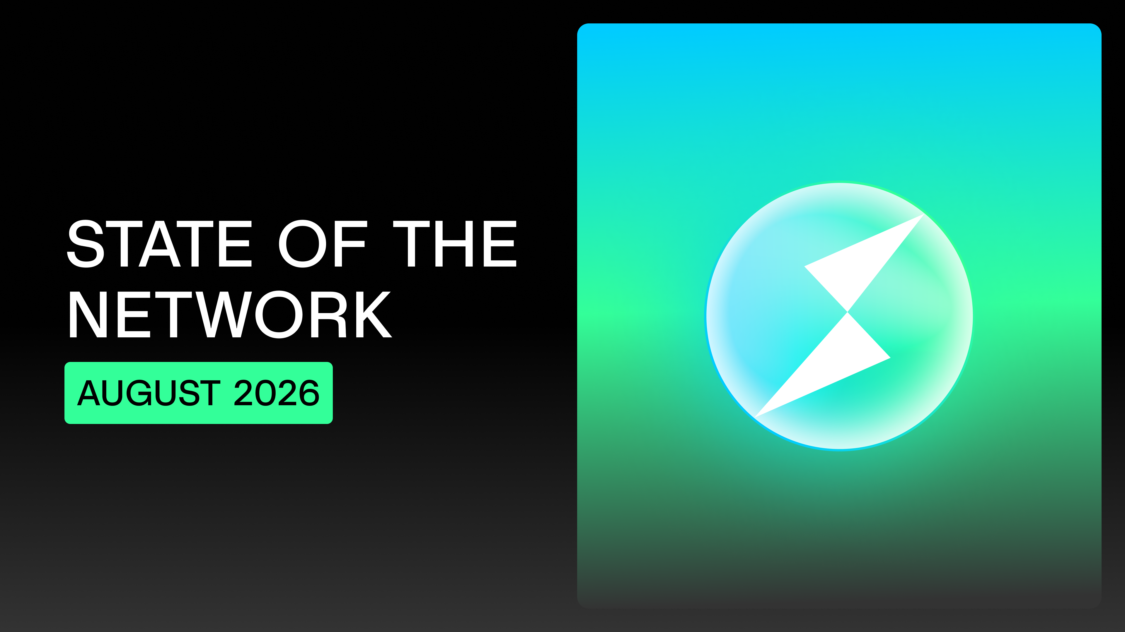 State of the Network August 2026 report thumbnail covering THORChain swap volume, fees, active wallets, bonds, Protocol Owned Liquidity, and the affiliate leaderboard.