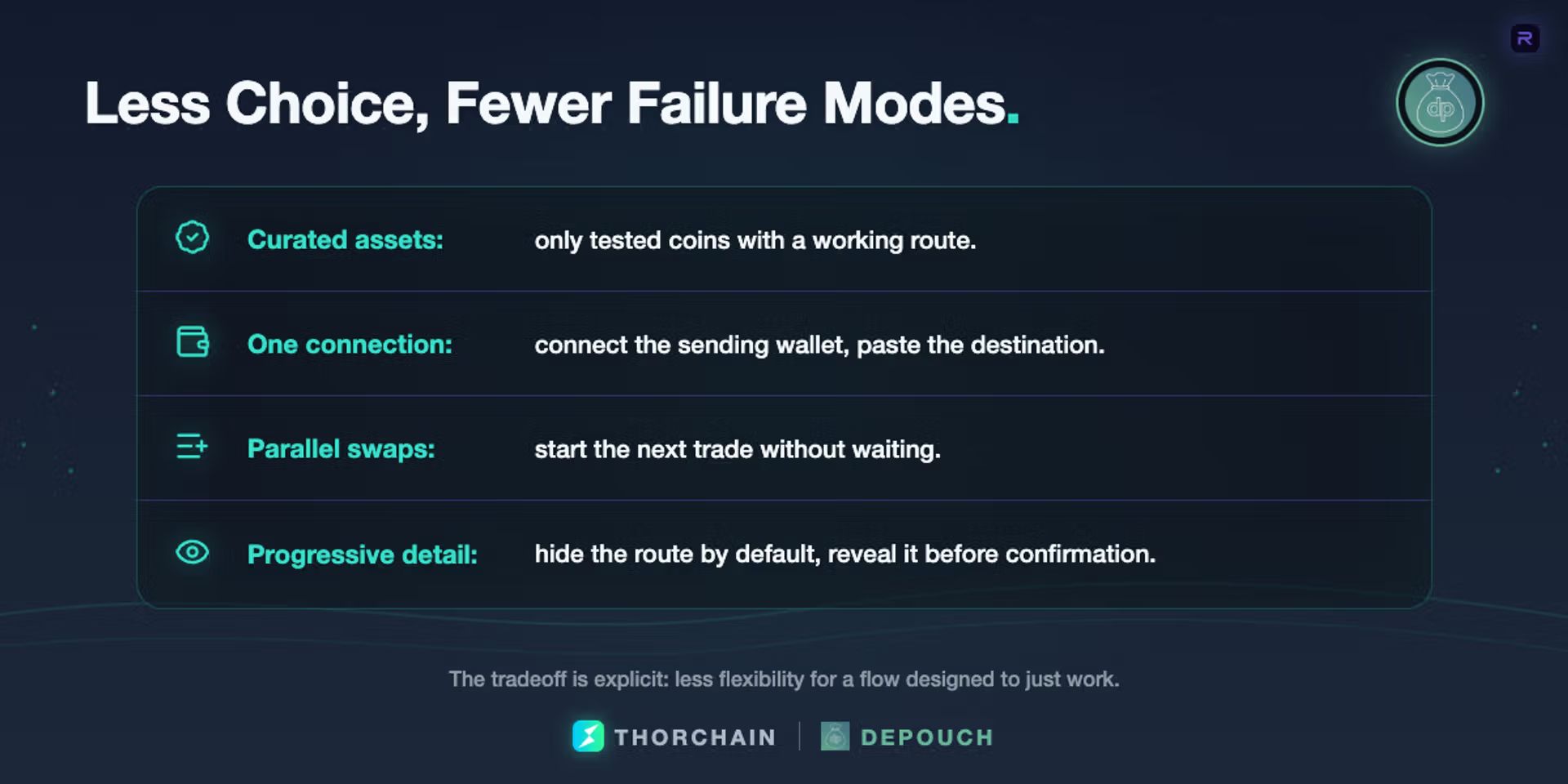 Less Choice, Fewer Failure Modes. 