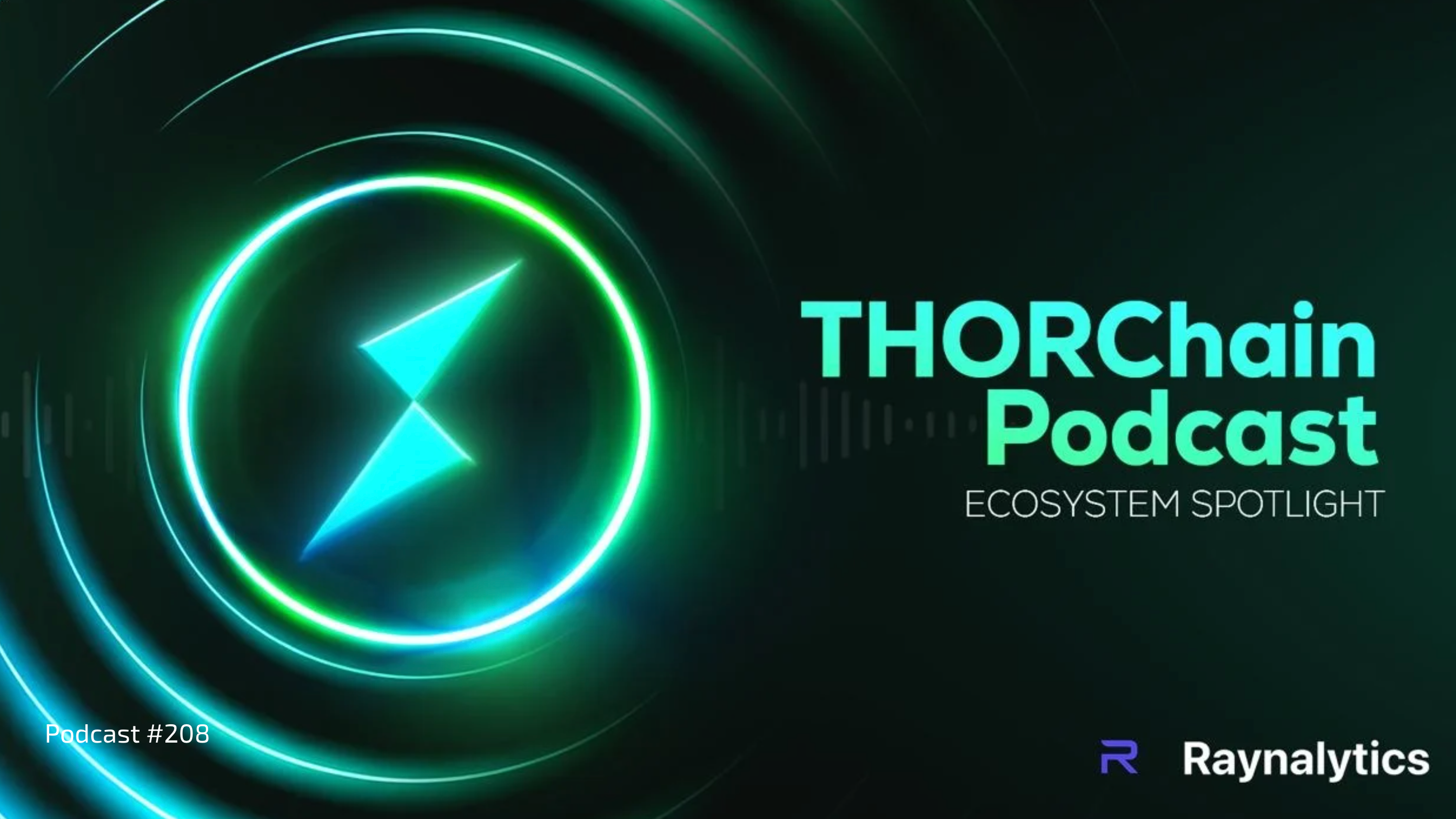 THORChain x NanoGPT Ecosystem Podcast #208 thumbnail featuring Milan Dereede discussing NanoGPT's integration with Kenton and Patriotsounds.