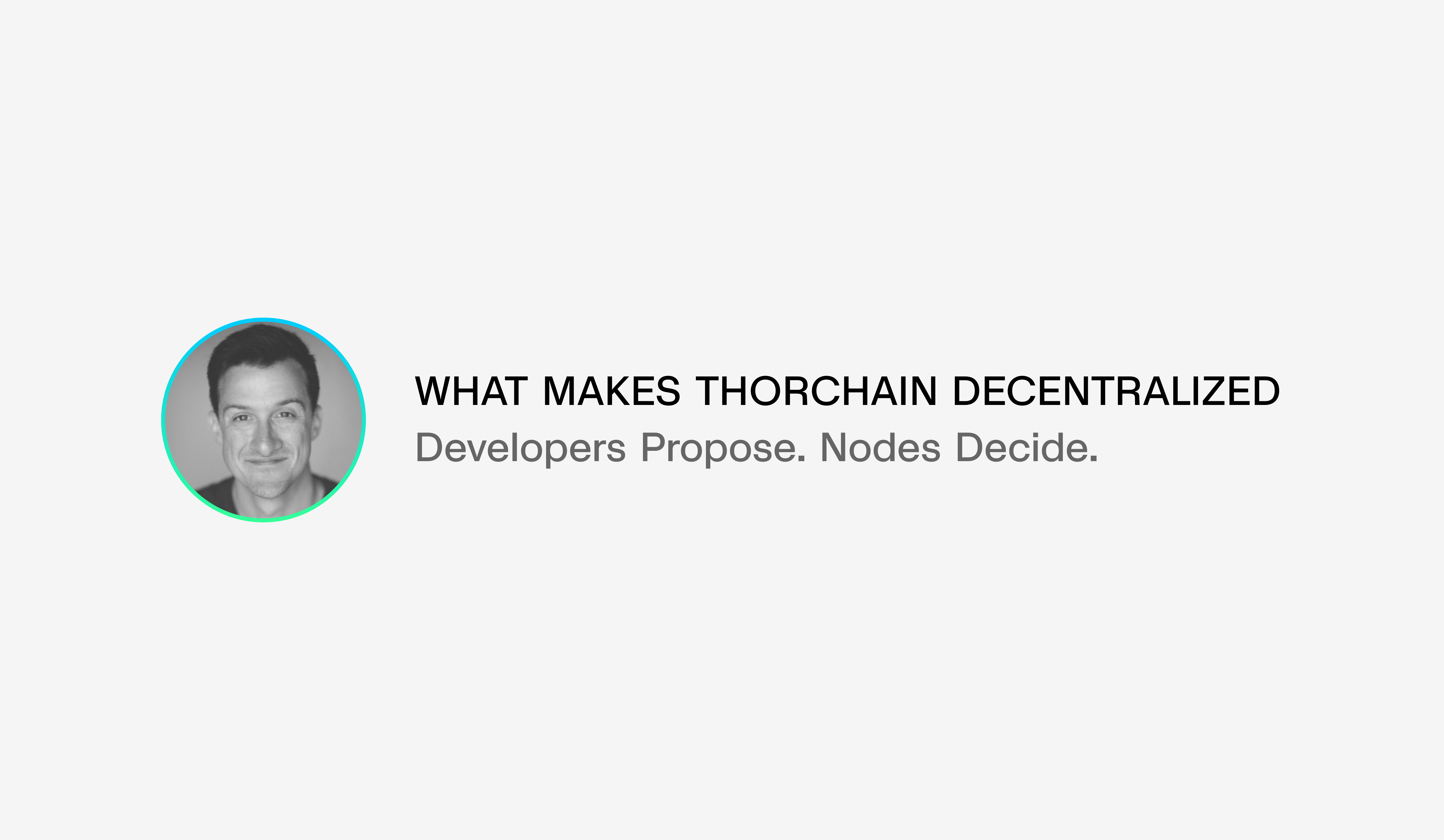 THORChain article thumbnail explaining how the protocol distributes control between developers and nodes, and what meaningful decentralization looks like in practice.