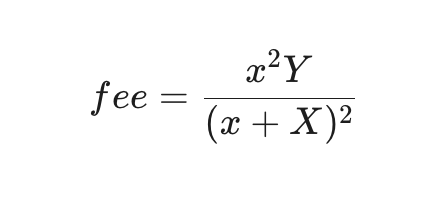 Fee formula