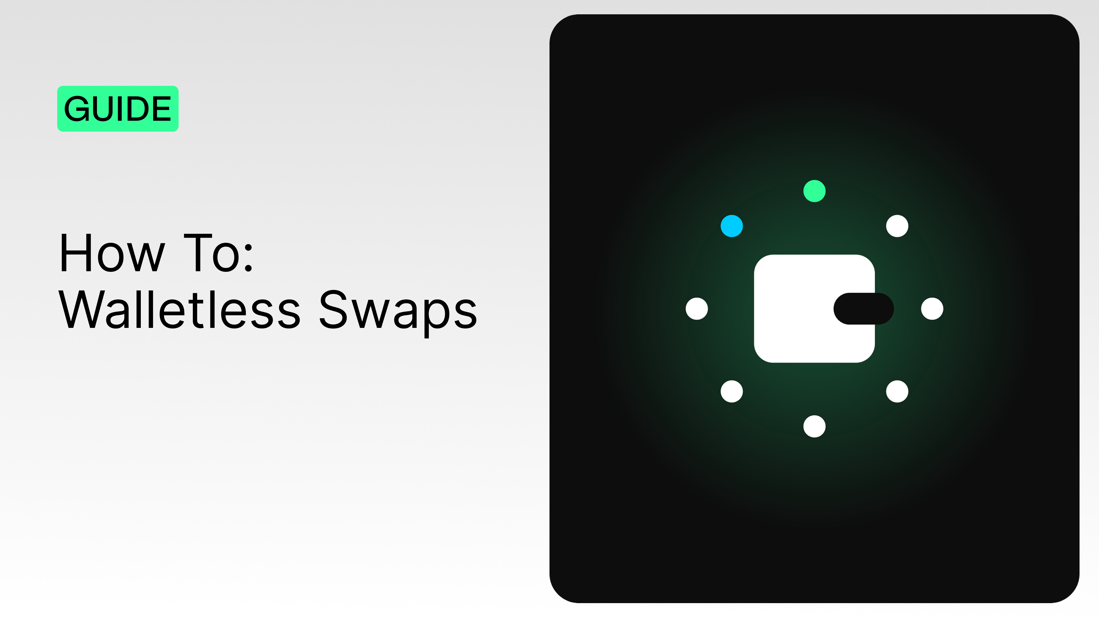 THORChain guide thumbnail showing how to perform a cross-chain swap without connecting a wallet, using the Walletless Swap feature on swap.thorchain.org.