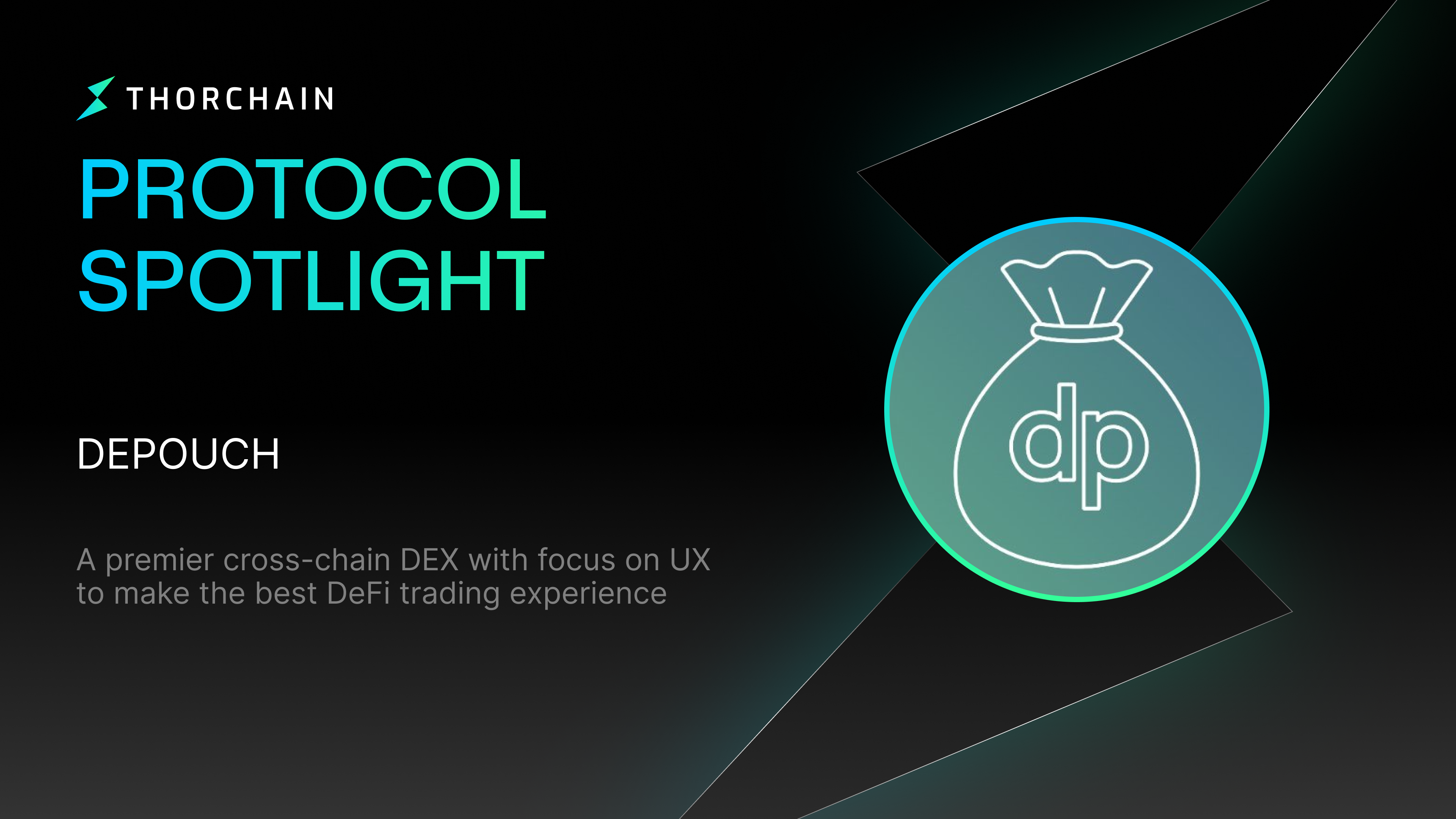 THORChain Protocol Spotlight thumbnail for depouch covering native cross-chain swap routing, THORChain integration and permissionless liquidity access.