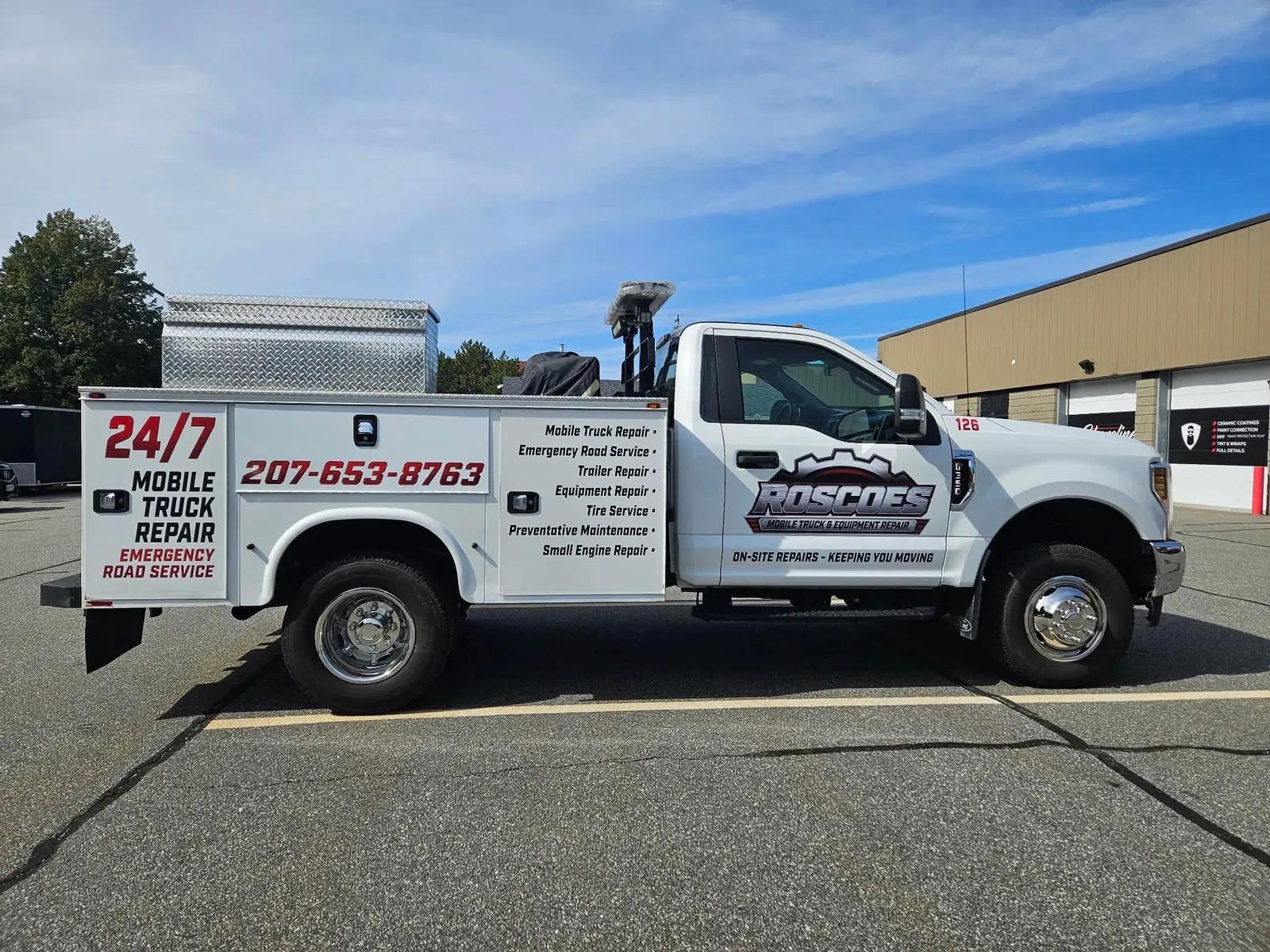 Roscoe’s mobile service truck