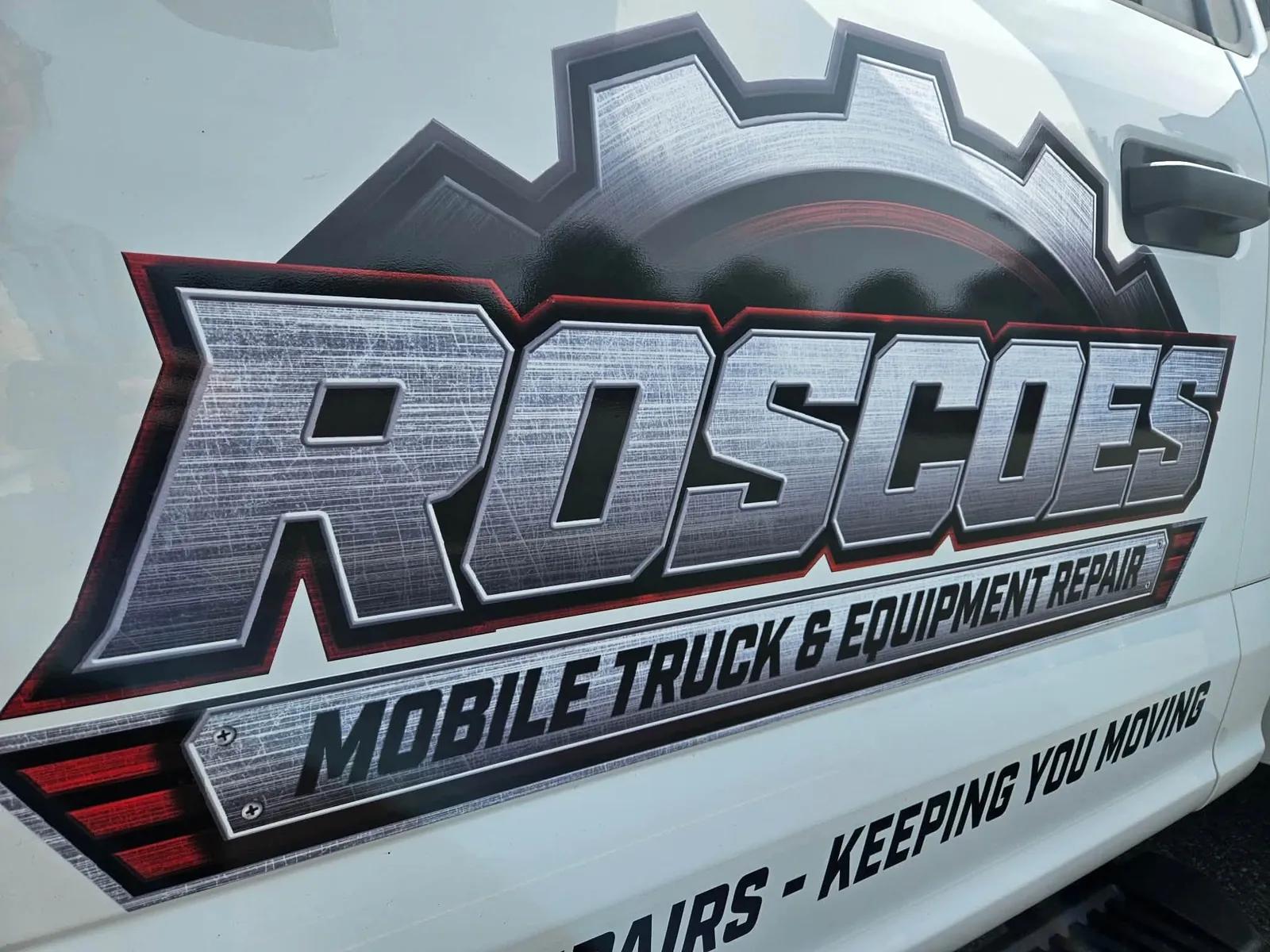 Roscoe’s service truck branding