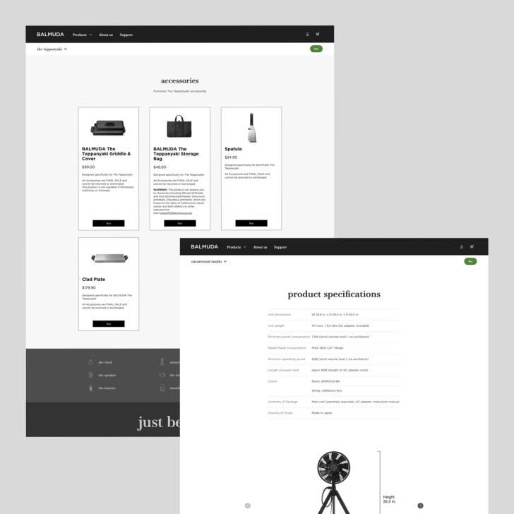 Screenshot 4 of us.balmuda.com