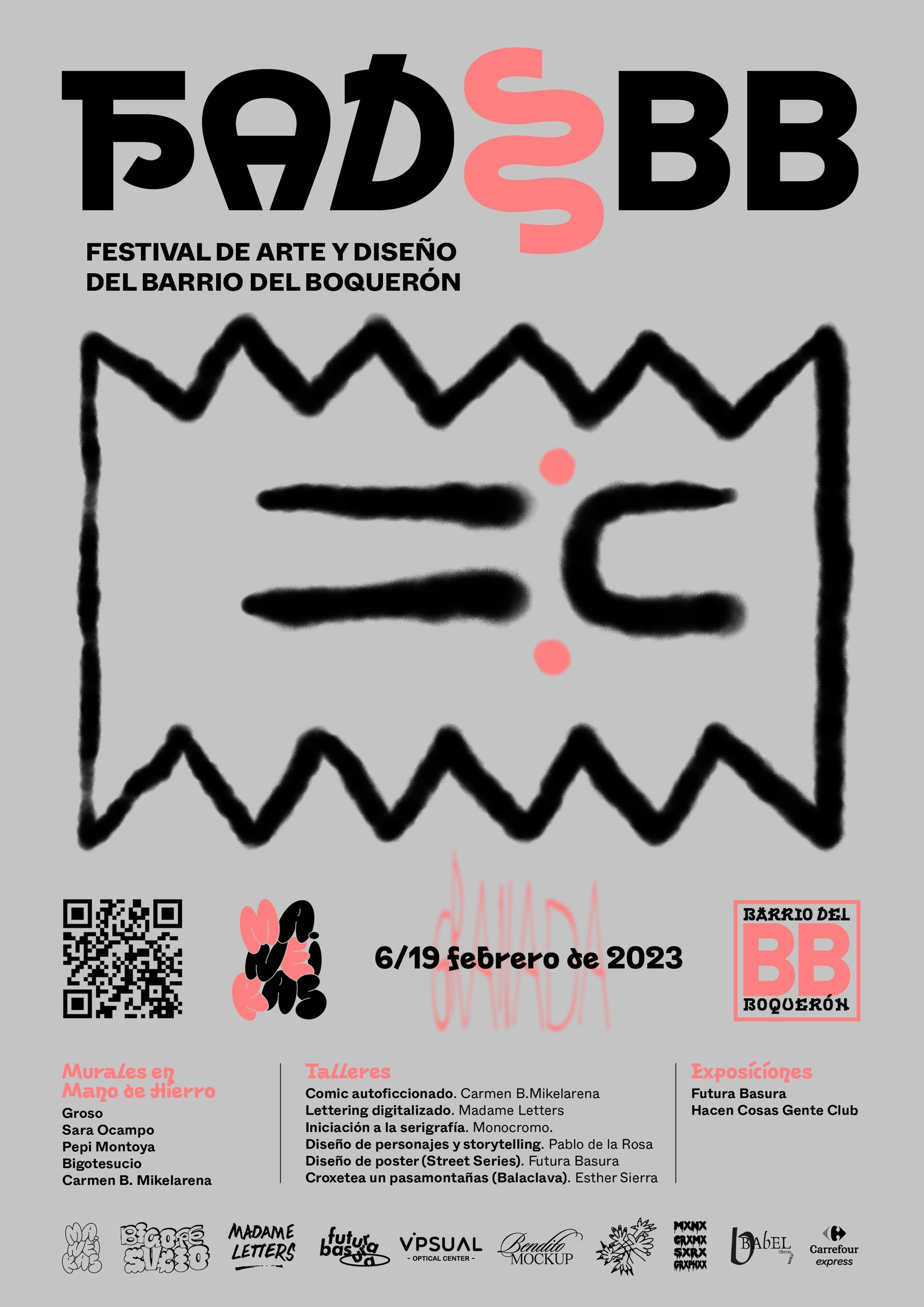 FADBB poster with a hand-drawn black figure