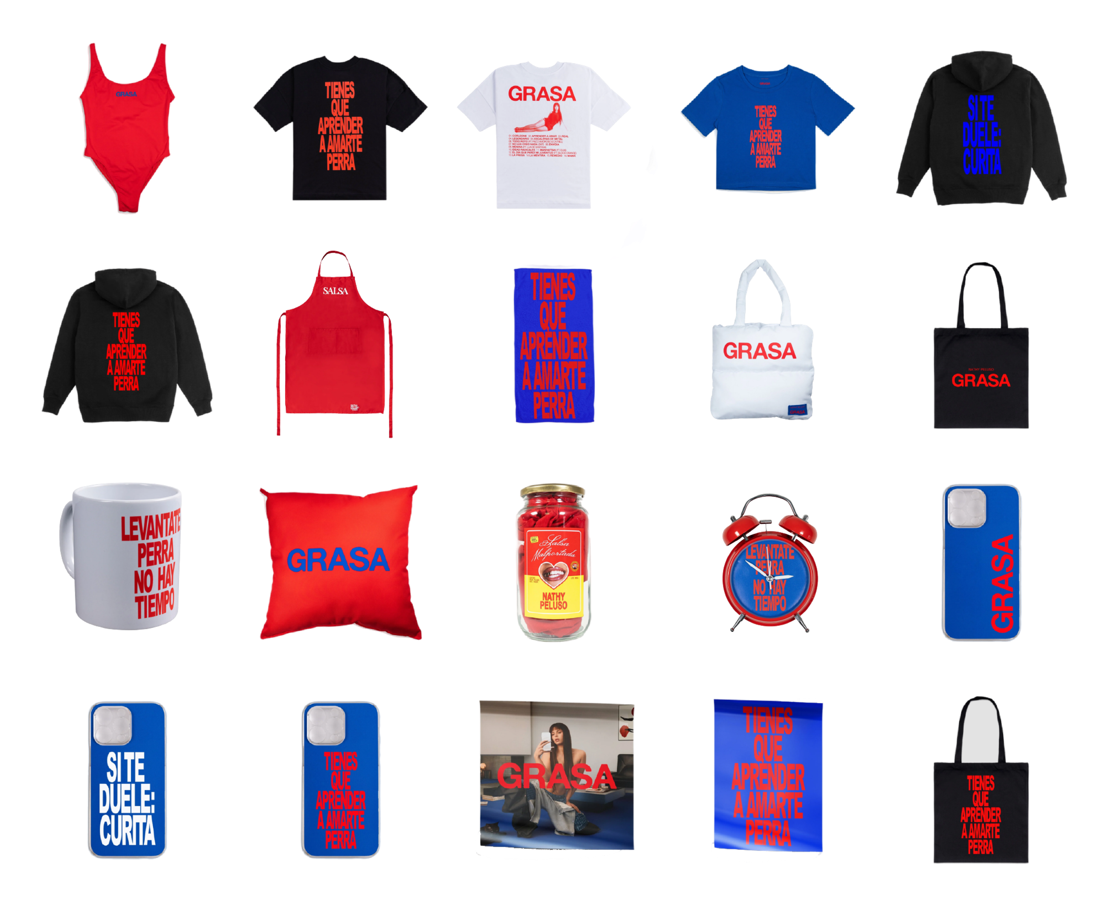 Nathy Peluso apparel and graphic work