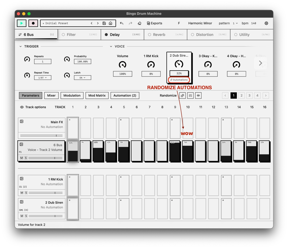 Randomize bus automation