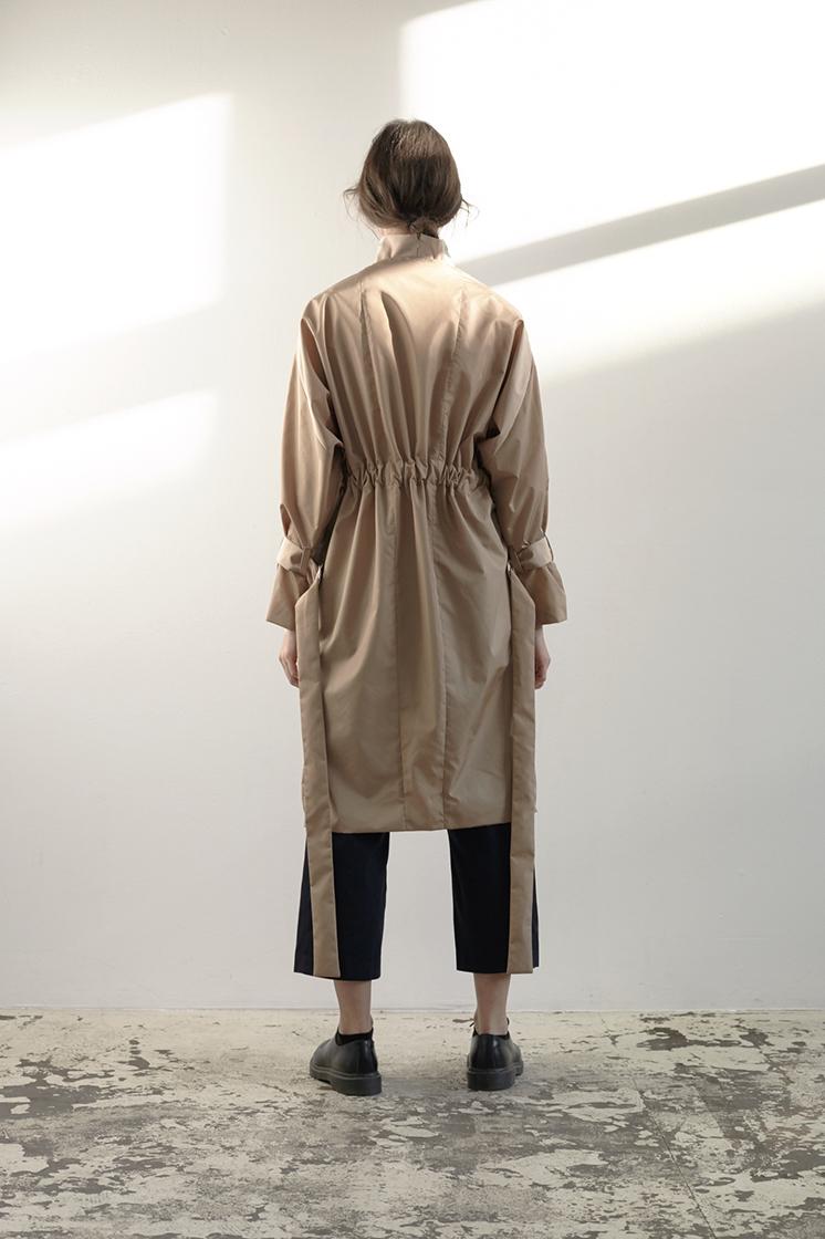 full body view of female model from the back