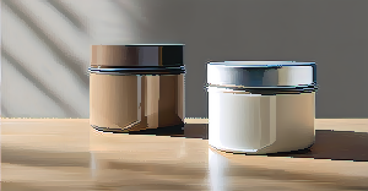 A comparison of two painted surfaces, one with high viscosity and one with low viscosity, highlighting texture differences.
