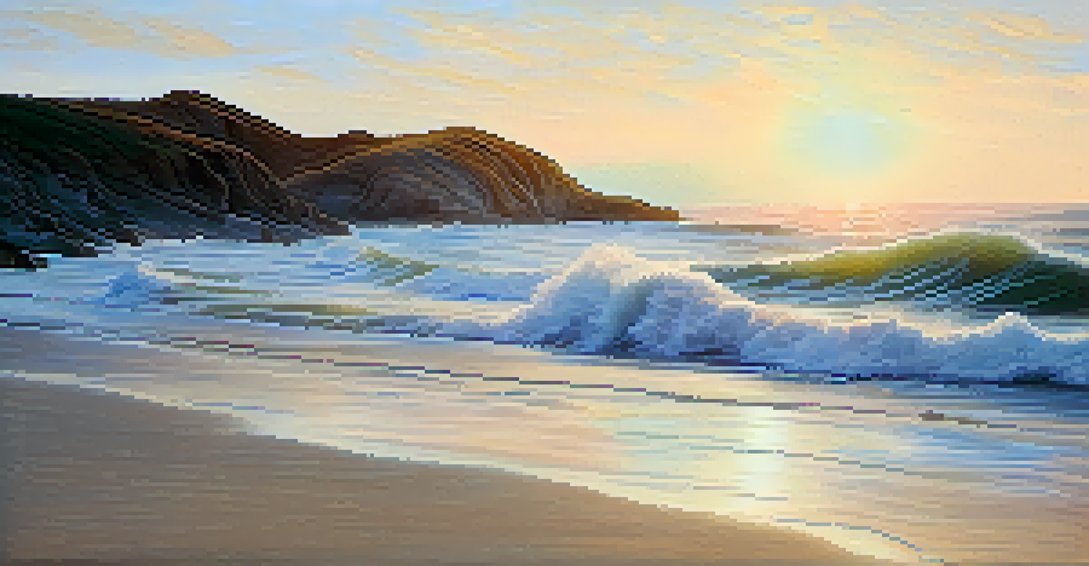 A serene abstract landscape with soft pastel colors and circular forms, symbolizing the passage of time, enhanced by smooth textures and warm lighting.