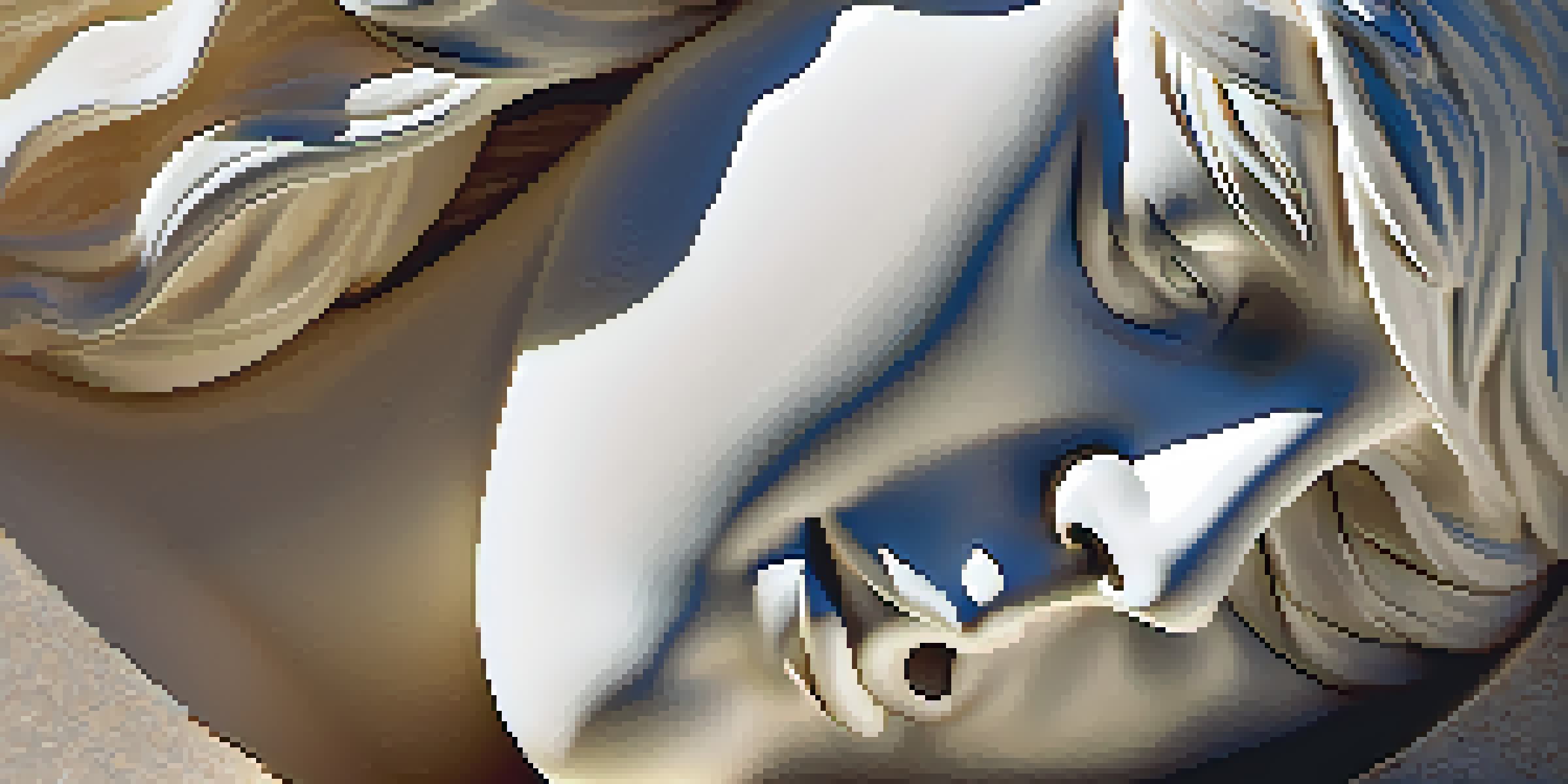 A close-up view of a marble sculpture highlighting intricate details and textures, illuminated by soft warm light.