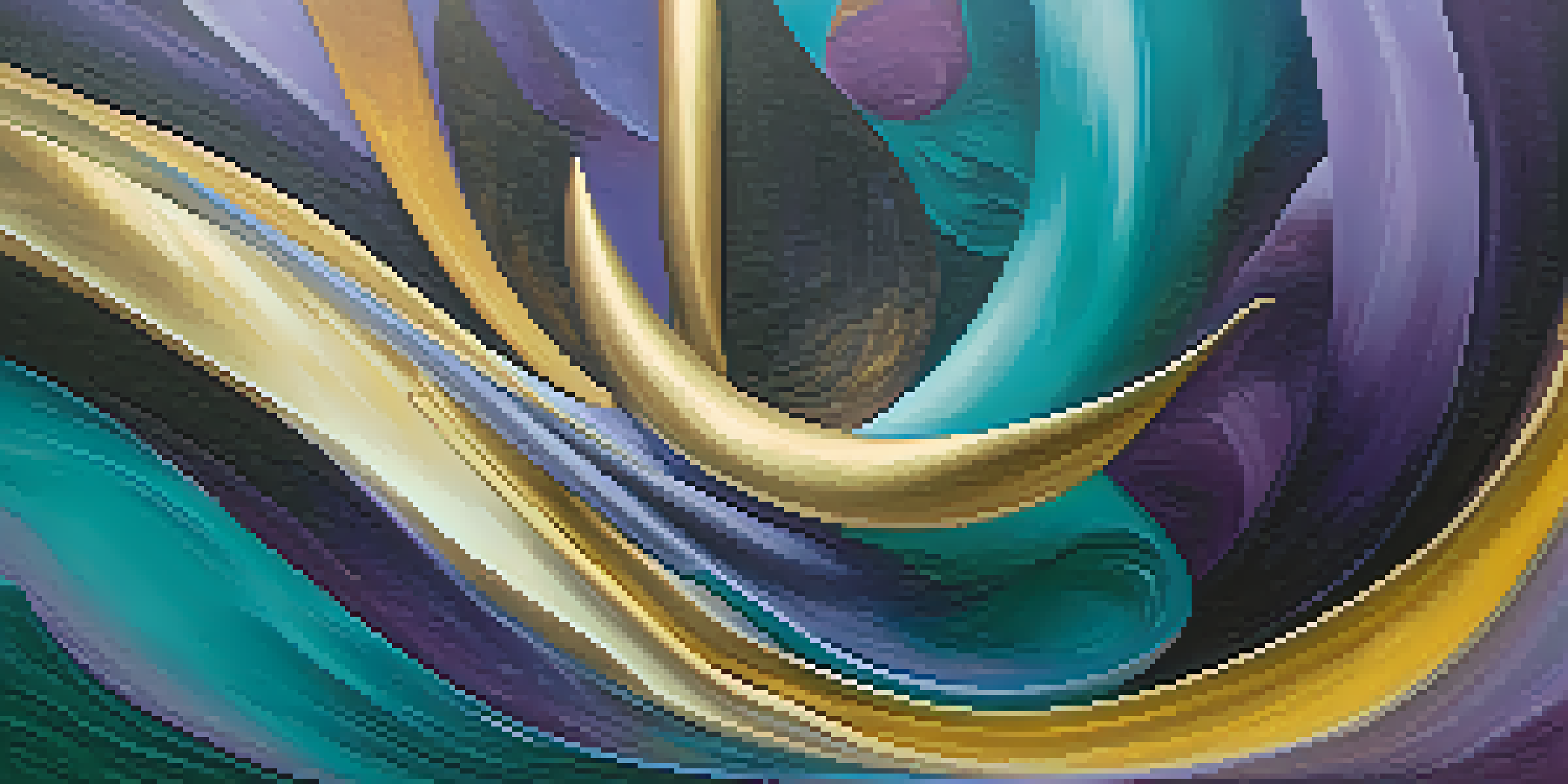 An abstract artwork with swirling vibrant colors representing gender identity, featuring fluid shapes and soft lighting.