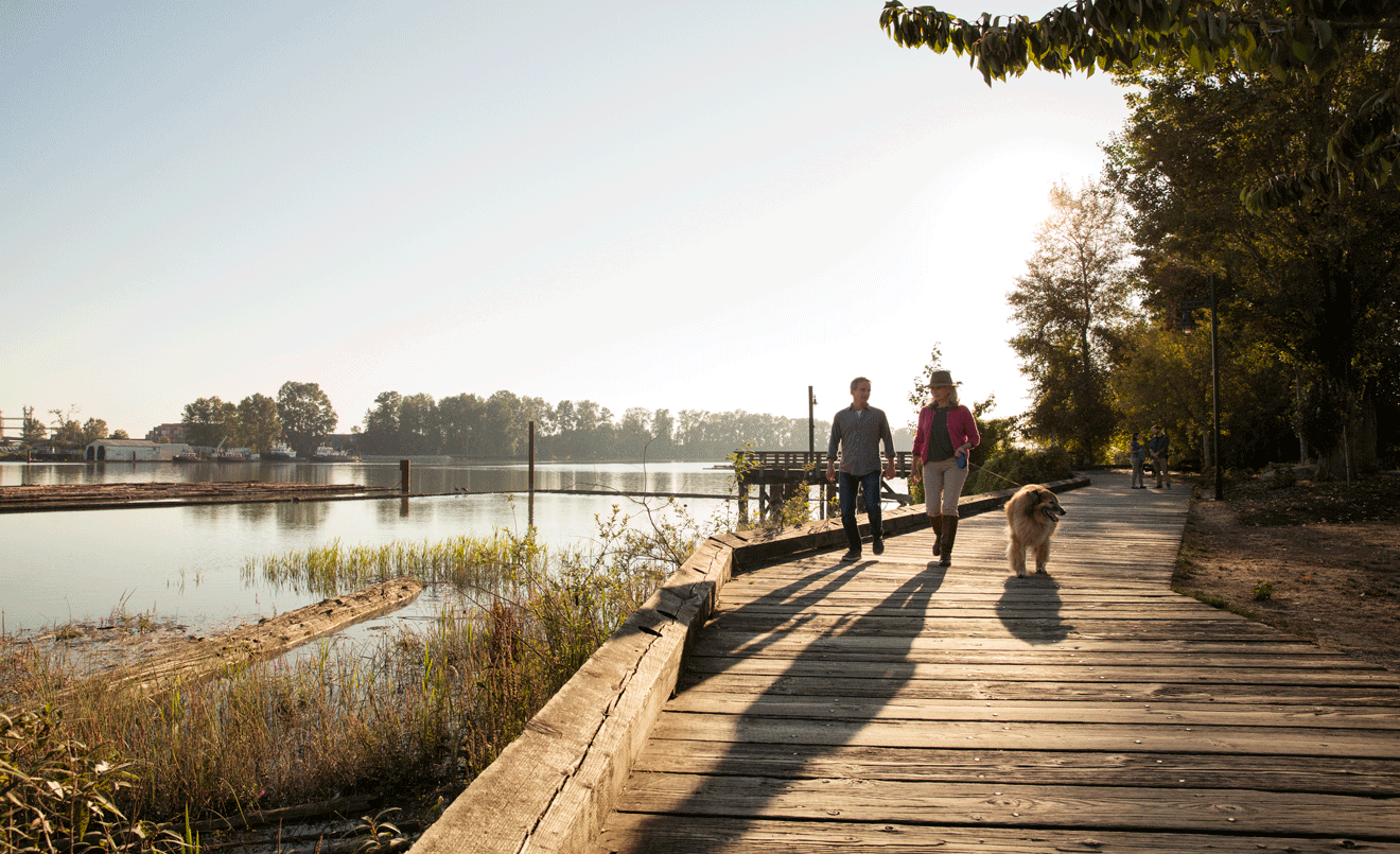 Together, Areas 1, 2, and 3 complete a neighbourhood planned around daily life, open space, mobility, and the Fraser River.