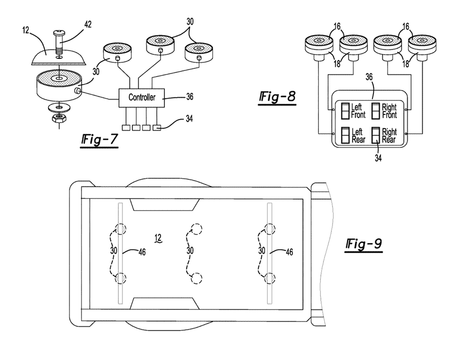 Electronically Controlled Magnetic Truck Bed Floor Sections