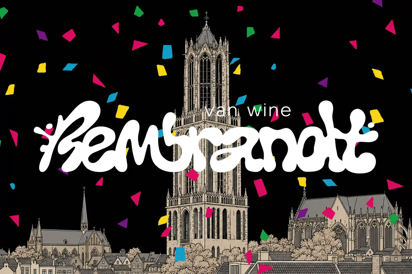 Rembrandt van Wine brings Neon Sip & Paint to Utrecht