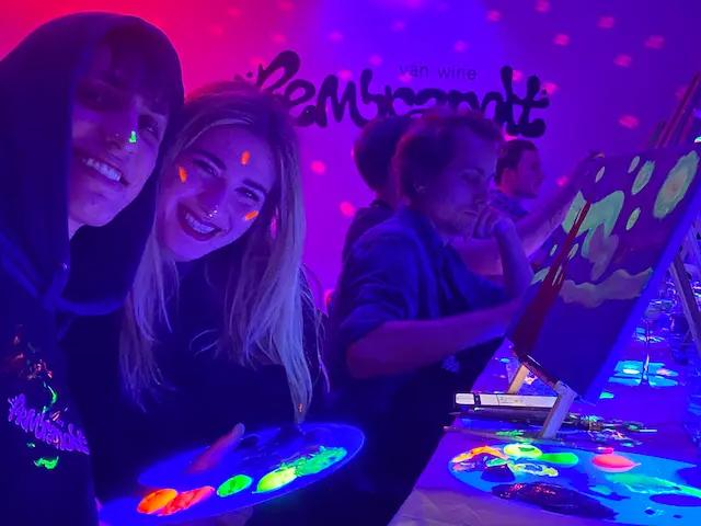 Friend group paint night
