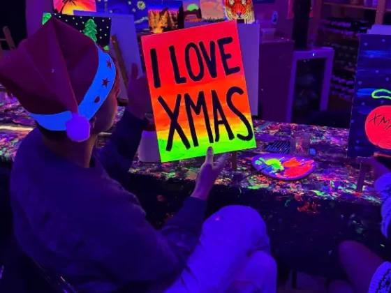 Christmas party paint night