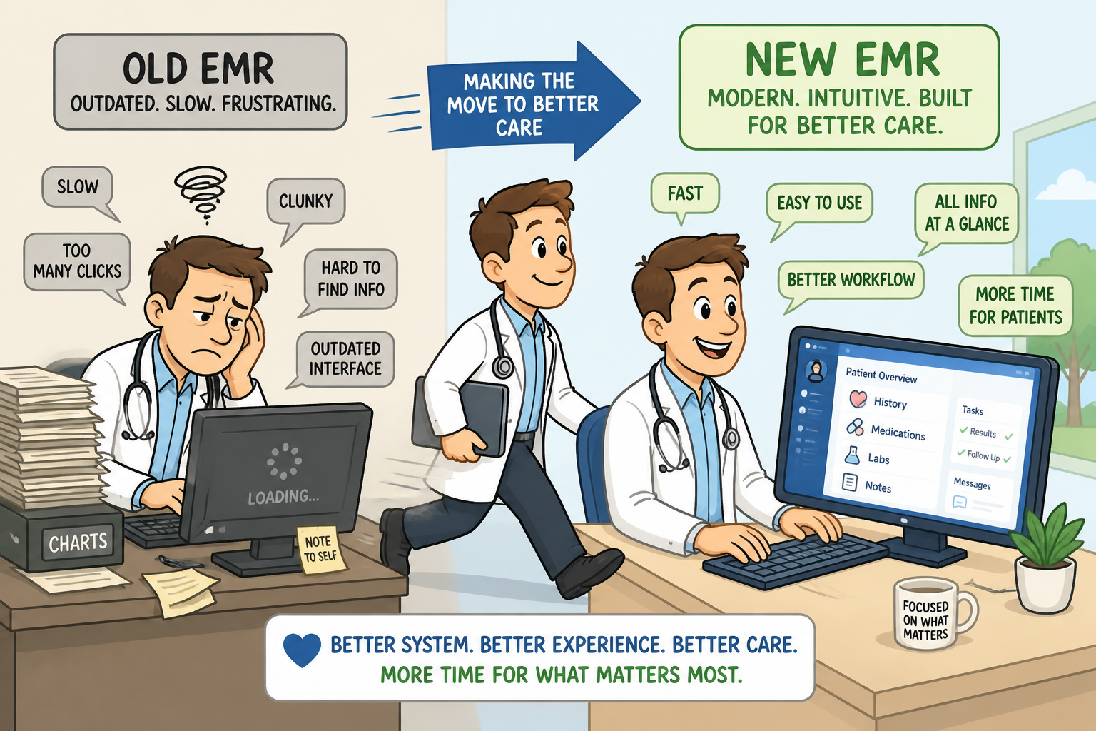Move to a Better EMR System. 